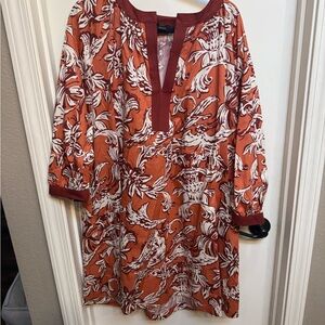 Seventy Red and White Floral Dress